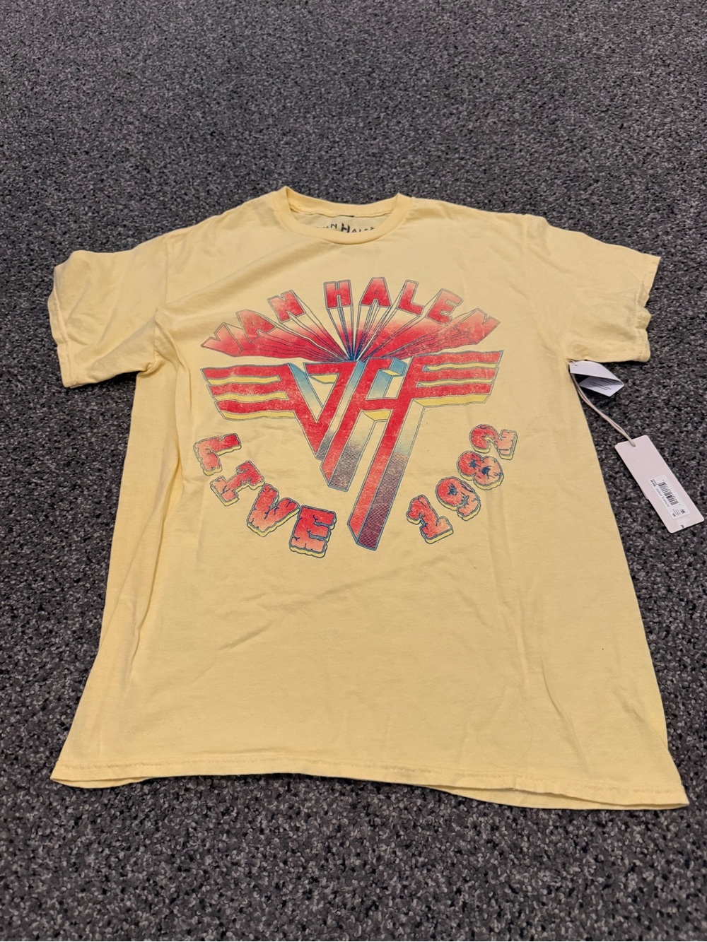 Altar'd State Yellow Van Halen Graphic Tee